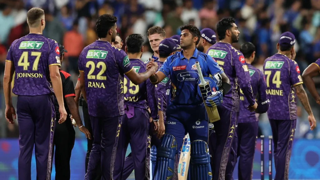 IPL 2025 में मुंबई इंडियंस ने दर्ज की सीजन की पहली जीत, KKR को 8 विकेट से रौंदा IPL 2025 में मुंबई इंडियंस ने दर्ज की सीजन की पहली जीत, KKR को 8 विकेट से रौंदा - Samachar Mirchi