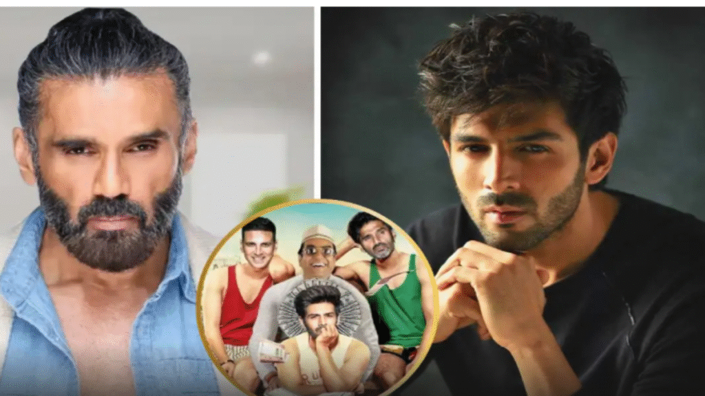‘हेरा फेरी 3’ में हुई कार्तिक आर्यन की एंट्री पर Suniel Shetty का बड़ा खुलासा, - Samachar Mirchi