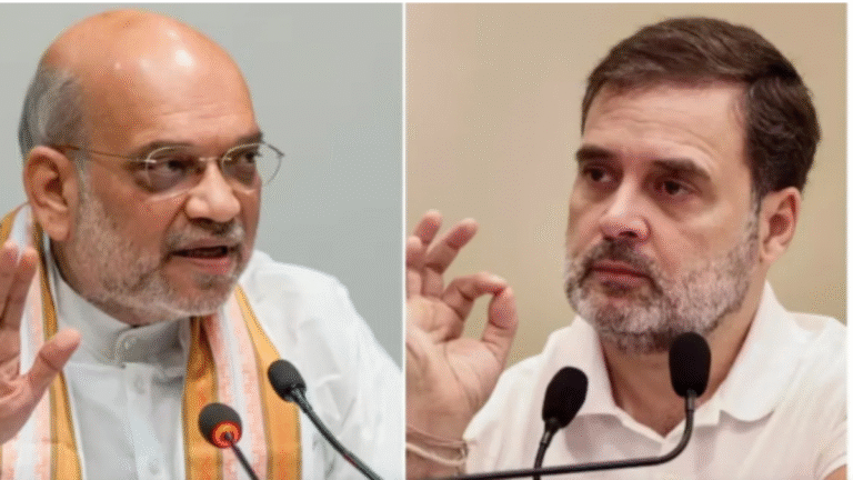अमित शाह का राहुल गांधी पर तीखा पलटवार: बोले – ‘पीएम मोदी का अपमान करेंगे तो कीचड़ से खिलेगा कमल