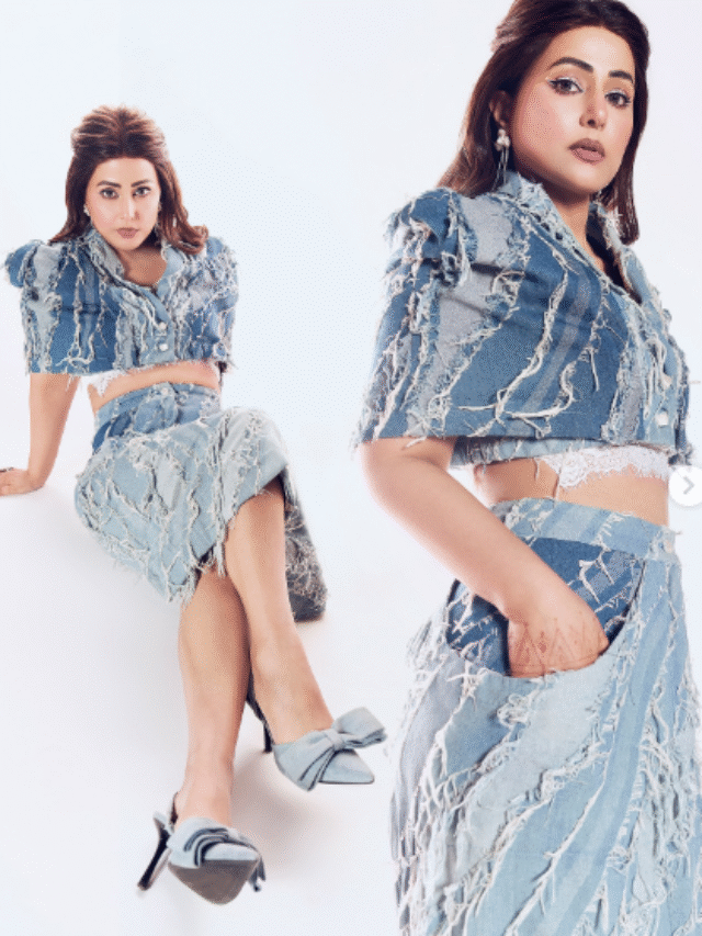 Hina Khan का स्टाइल ब्लास्ट! डेनिम आउटफिट में उड़ाईं फैंस की नींदें