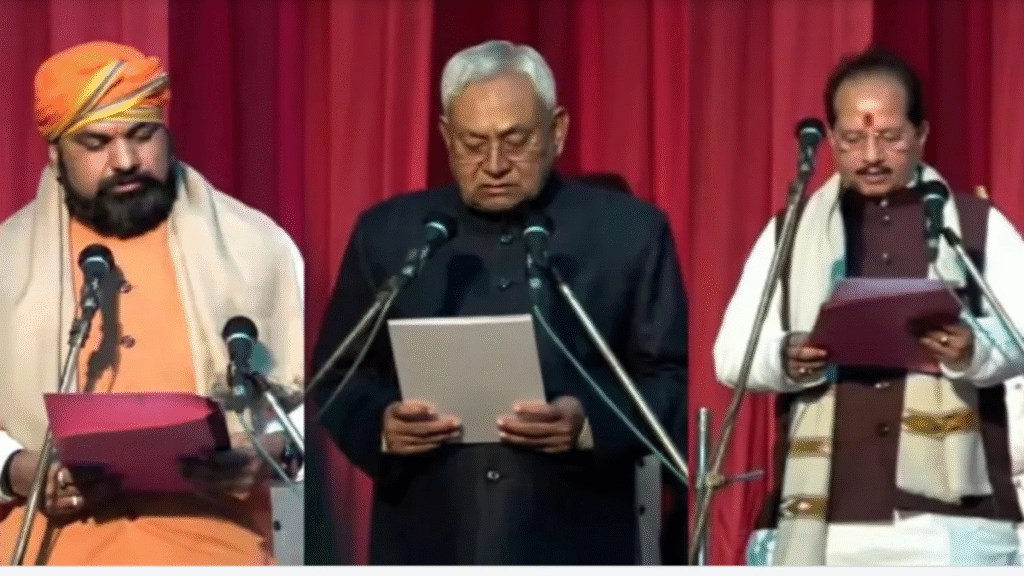 बिहार में फिर वही तिकड़ी: नीतीश कुमार के साथ सम्राट चौधरी और विजय सिन्हा को मिली पुनः उप-मुख्यमंत्री की मोहर