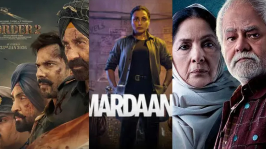 Box Office: संडे को ‘बॉर्डर 2’ का दबदबा, 300 करोड़ पार; ‘मर्दानी 3’ ने दिखाई स्थिरता, ‘वध 2’ की धीमी शुरुआत - Samachar Mirchi