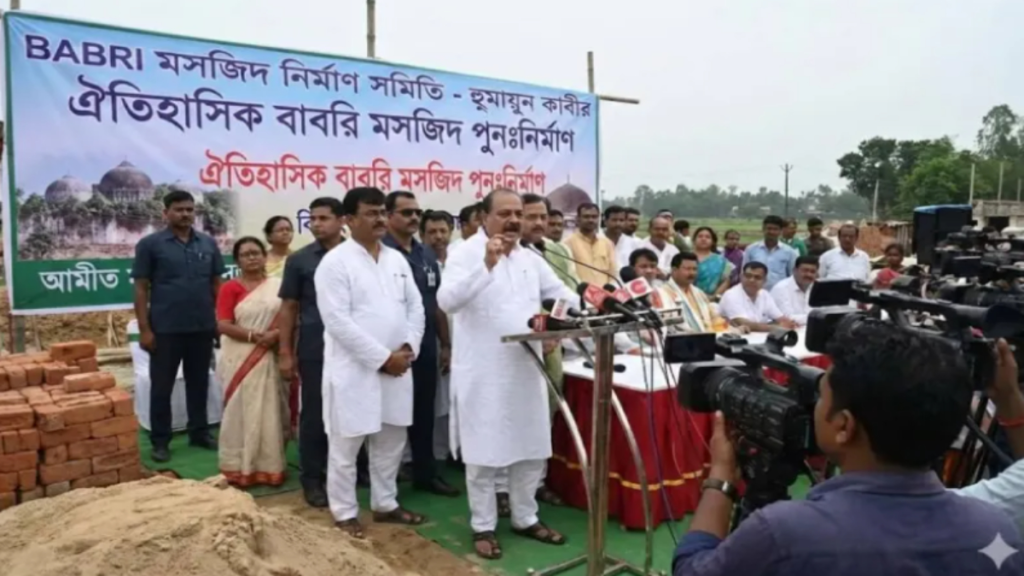 बंगाल में बाबरी मस्जिद की ‘वापसी’? हुमायूं कबीर ने शुरू किया निर्माण, चेतावनी के बावजूद जारी काम बंगाल में बाबरी मस्जिद की ‘वापसी’? हुमायूं कबीर ने शुरू किया निर्माण, चेतावनी के बावजूद जारी काम - Samachar Mirchi