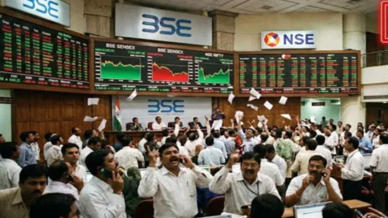 शेयर बाजार की शुरुआती तेजी हुई बेअसर, सेंसेक्स-निफ्टी फ्लैट बंद; निवेशकों में सतर्कता का माहौल