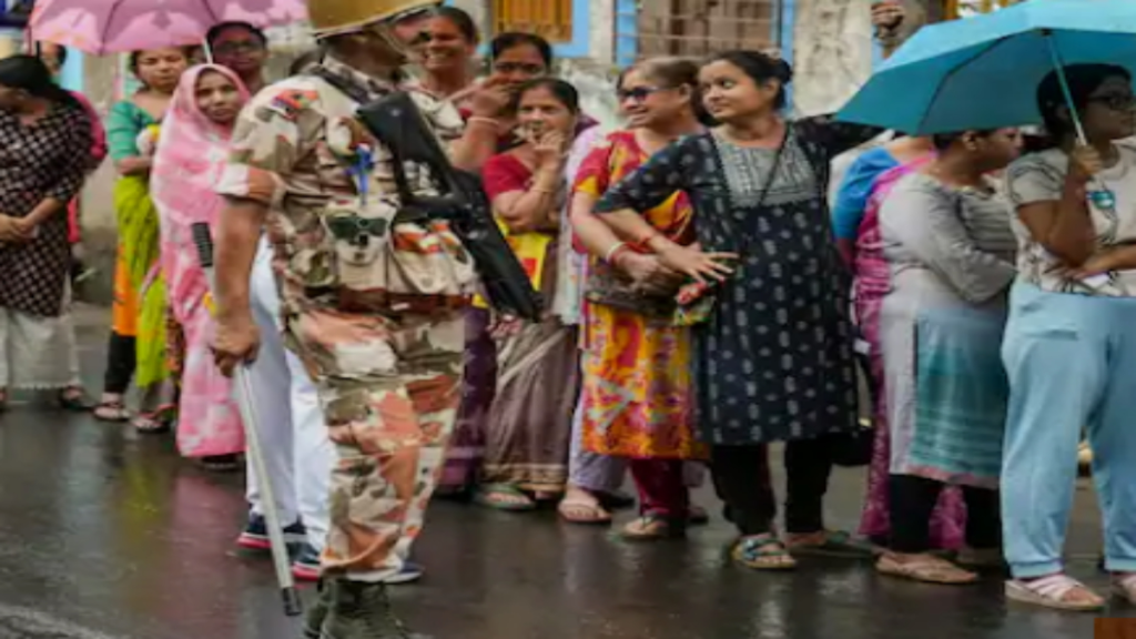 बंगाल चुनाव चरण 2 मतदान: दूसरे और अंतिम फेज में रिकॉर्ड 91.41 प्रतिशत वोटिंग दर्ज बंगाल चुनाव चरण 2 मतदान: दूसरे और अंतिम फेज में रिकॉर्ड 91.41 प्रतिशत वोटिंग दर्ज - Samachar Mirchi