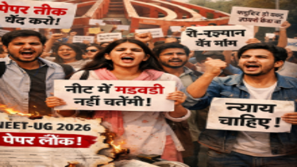 जंतर-मंतर की दीवारों से मिटे पोस्टर, लेकिन NEET आंदोलन की गूंज अब भी बरकरार जंतर-मंतर की दीवारों से मिटे पोस्टर, लेकिन NEET आंदोलन की गूंज अब भी बरकरार - Samachar Mirchi