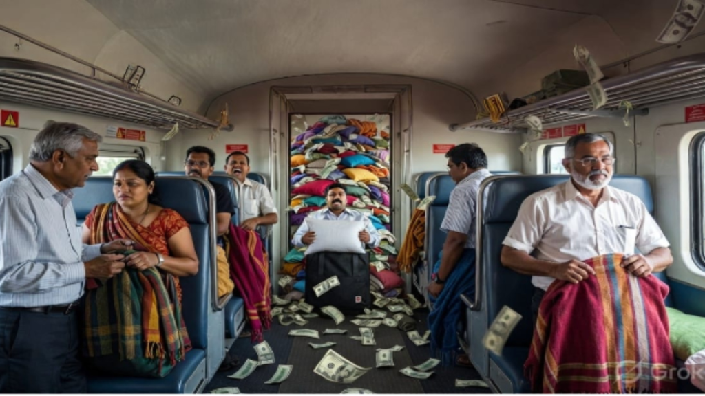आप भी जानते हैं? AC कोच से 100 करोड़ के तौलिए, कम्बल, चादर चुराने वाले लोगों को? आप भी जानते हैं? AC कोच से 100 करोड़ के तौलिए, कम्बल, चादर चुराने वाले लोगों को? - Samachar Mirchi