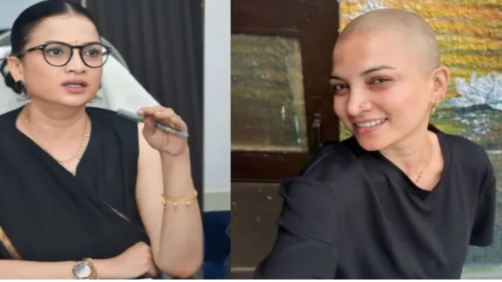 कैंसर पीड़ित बच्ची की मुस्कान के लिए सिंगरौली की आयुक्त सविता प्रधान ने मुंडवा लिया सिर - Samachar Mirchi
